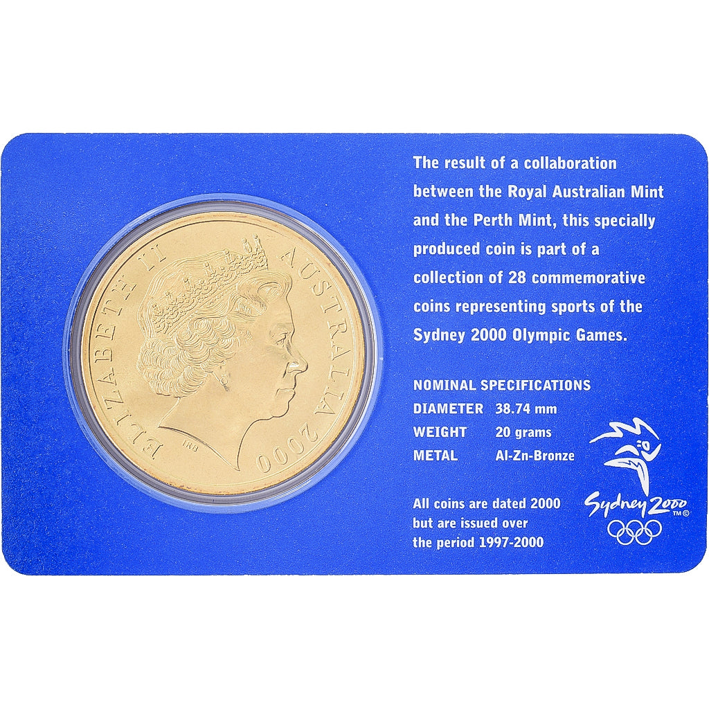 Australia, Elizabeth II, 5 Dollars, XXVII Olympics, Sydney - Aquatics 2/28