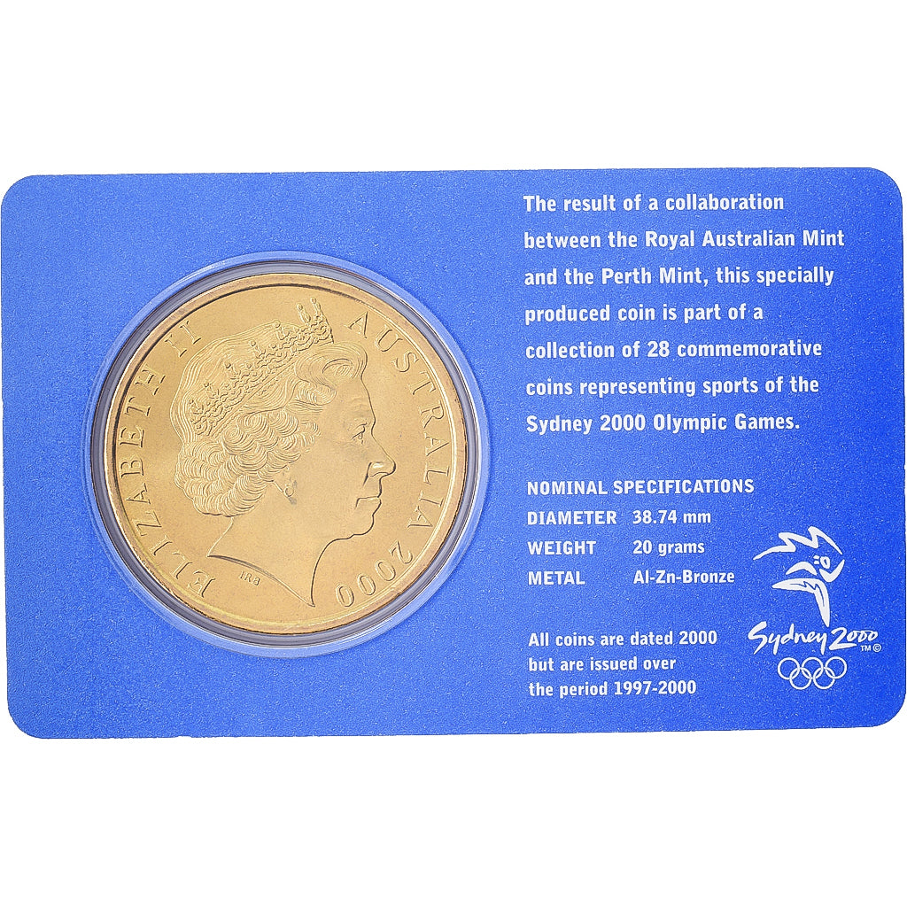 Australia, Elizabeth II, 5 Dollars, XXVII Olympics, Sydney - Modern Pentathlon