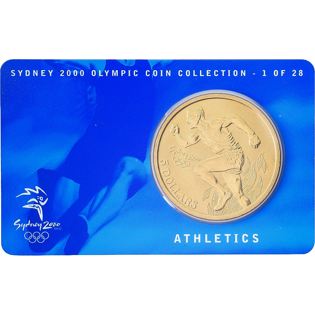 Australie, Élisabeth II, 5 Dollars, XXVII Olympics, Sydney - Athletics 1/28