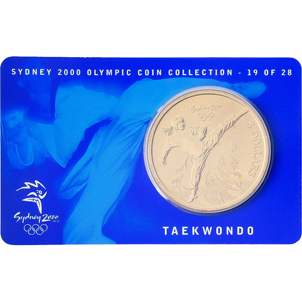 Australia, Elizabeth II, 5 Dollars, XXVII Olympics, Sydney - Taekwondo 19/28