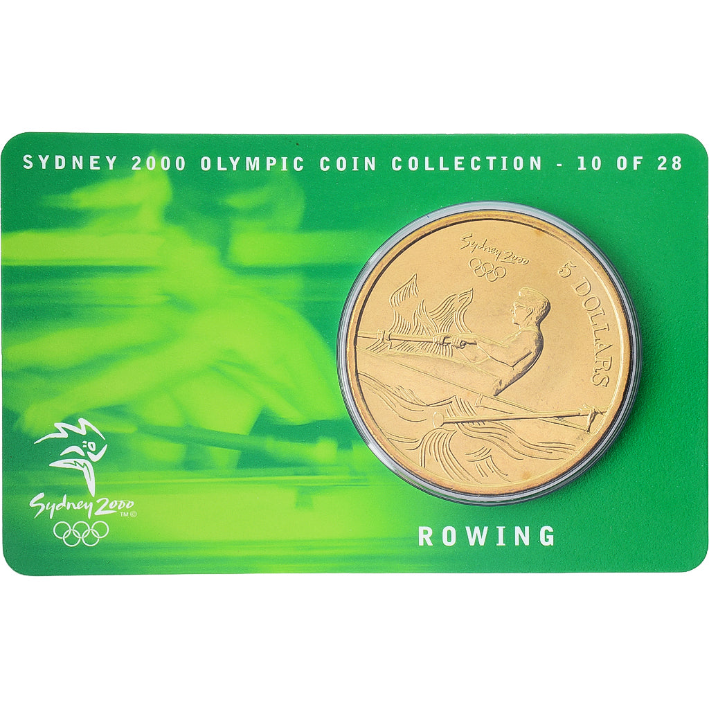 Australien, Elizabeth II, 5 Dollars, XXVII Olympics, Sydney - Rowing 10/28