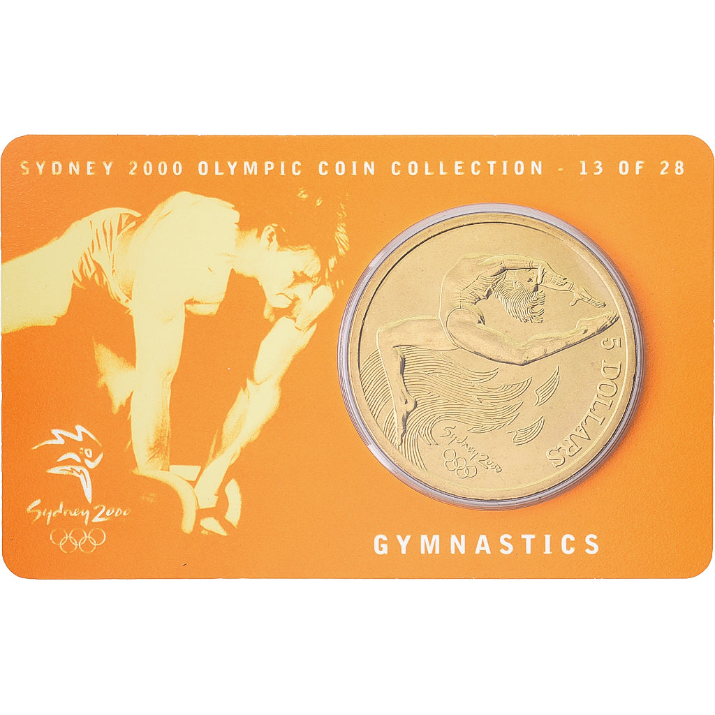 Australie, Élisabeth II, 5 Dollars, XXVII Olympics, Sydney - Gymnastics 13/28