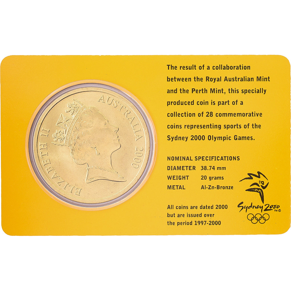 Australie, Élisabeth II, 5 Dollars, XXVII Olympics, Sydney - Gymnastics 13/28