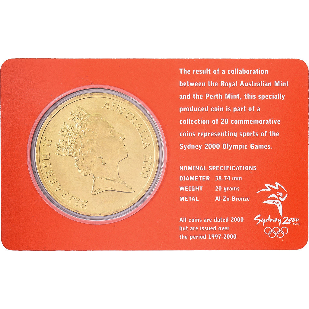 Australia, Elizabeth II, 5 Dollars, XXVII Olympics, Sydney - Weightlifting