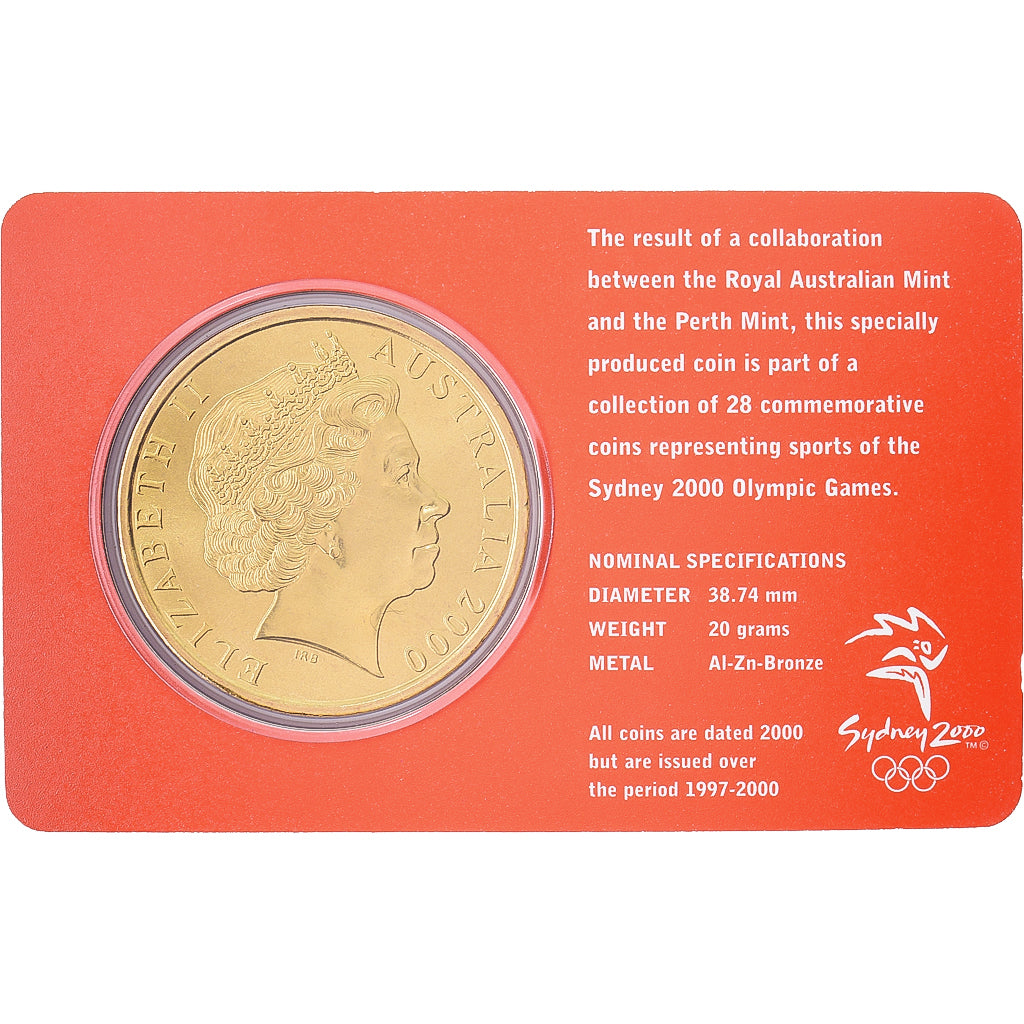 Australia, Elizabeth II, 5 Dollars, XXVII Olympics, Sydney - Judo 7/28, 2000