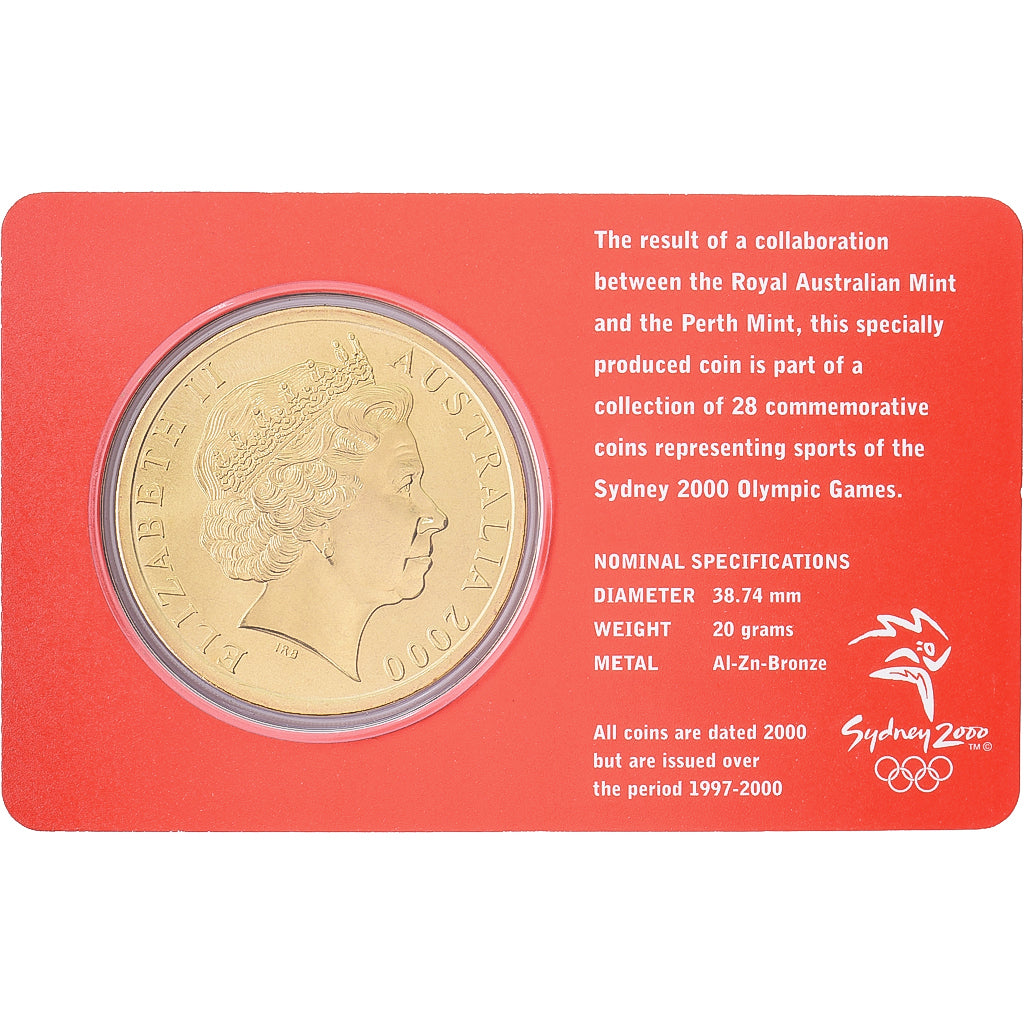 Australia, Elizabeth II, 5 Dollars, XXVII Olympics, Sydney - Wrestling 24/28