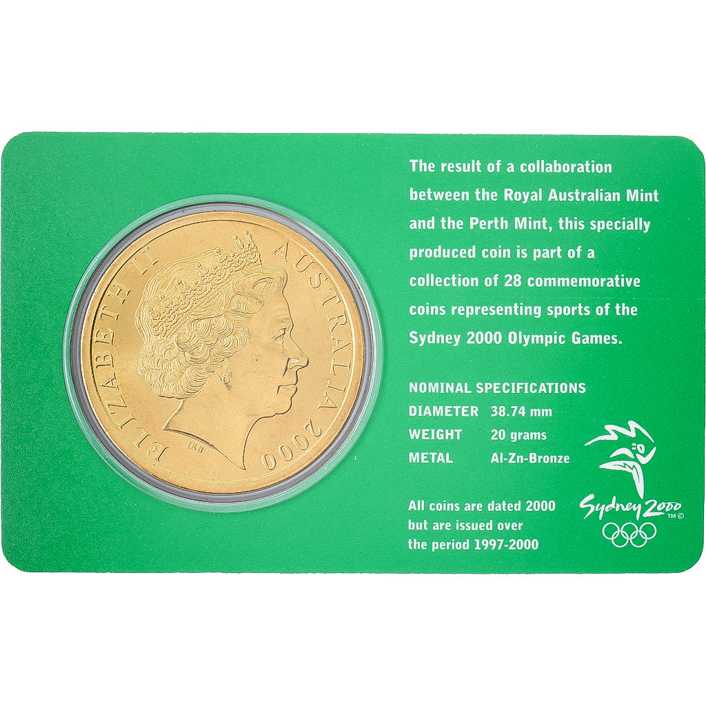 Australia, Elizabeth II, 5 Dollars, XXVII Olympics, Sydney - Shooting 26/28