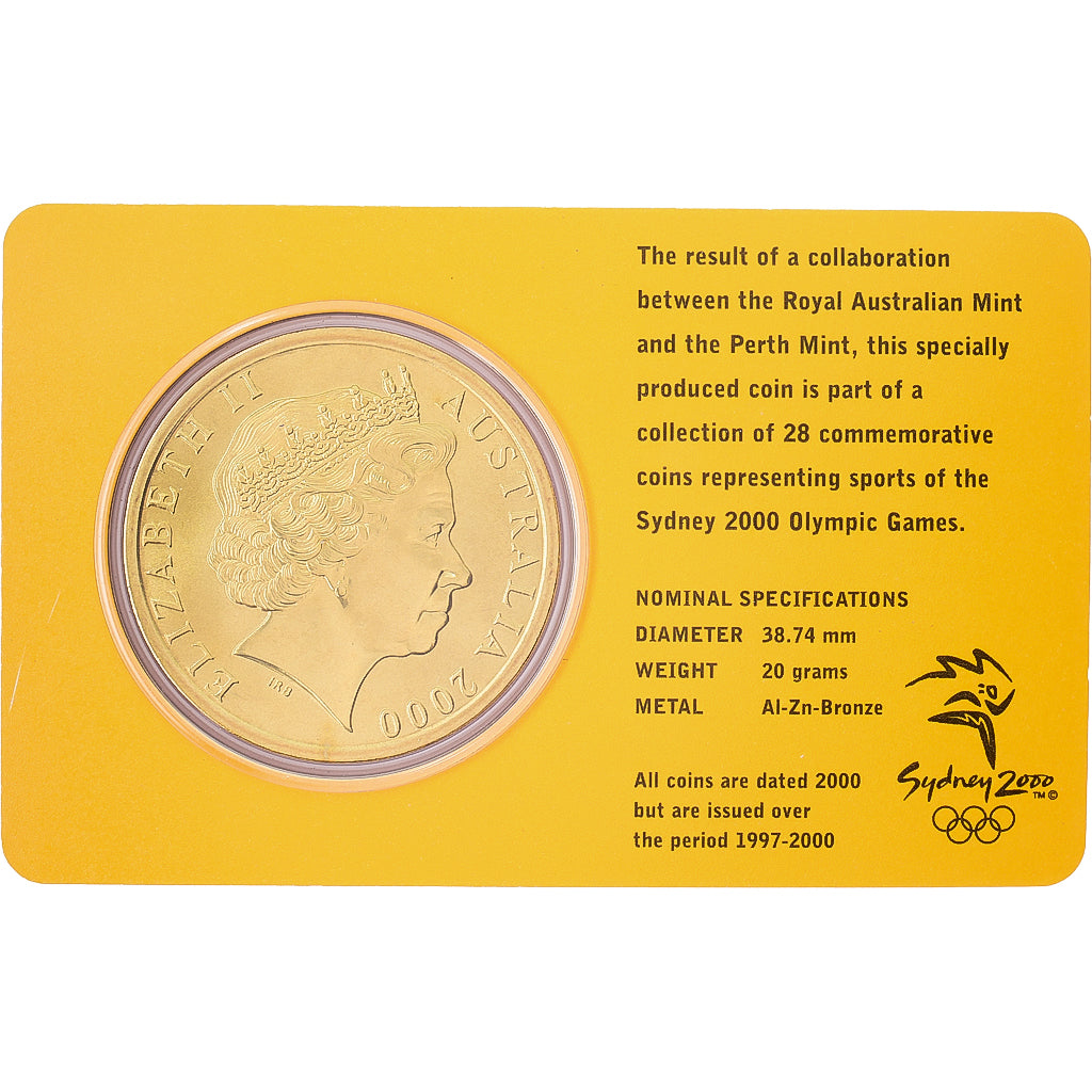 Australien, Elizabeth II, 5 Dollars, XXVII Olympics, Sydney - Softball 16/28