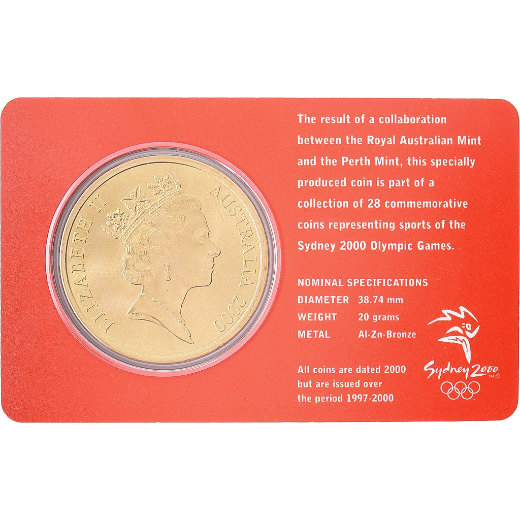 Australia, Elizabeth II, 5 Dollars, XXVII Olympics, Sydney - Triathlon 8/28