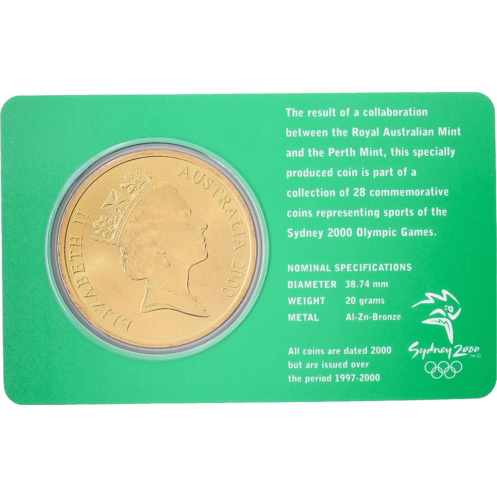 Australia, Elizabeth II, 5 Dollars, XXVII Olympics, Sydney - Cycling 25/28