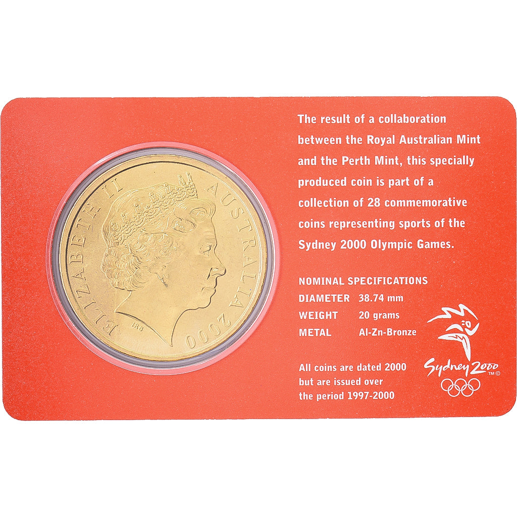 Australia, Elizabeth II, 5 Dollars, XXVII Olympics, Sydney - Equestrian 22/28