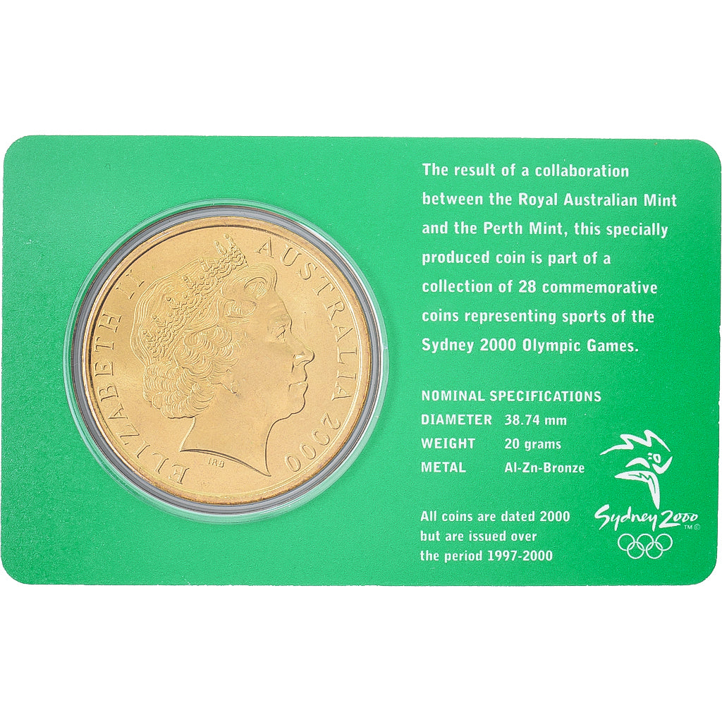 Australia, Elizabeth II, 5 Dollars, XXVII Olympics, Sydney - Baseball 27/28