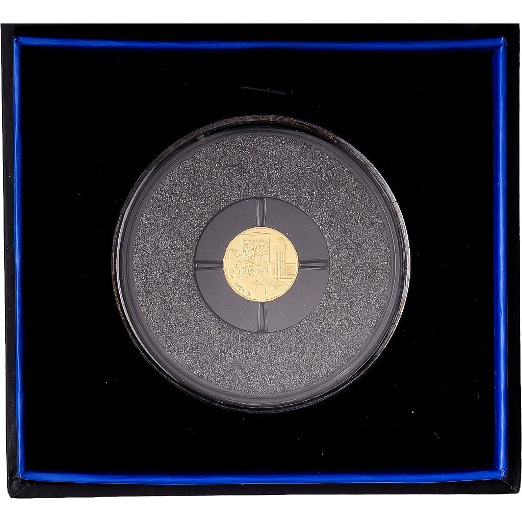 France, 5 Euro, Fall of the Berlin Wall, Proof, 2019, Paris, Gold, MS(65-70)