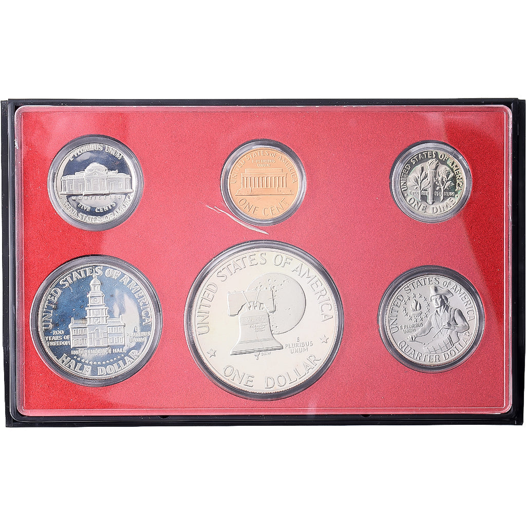 Vereinigte Staaten, Set 1 Cent - 1 Dollar, 1976, San Francisco, PP, STGL