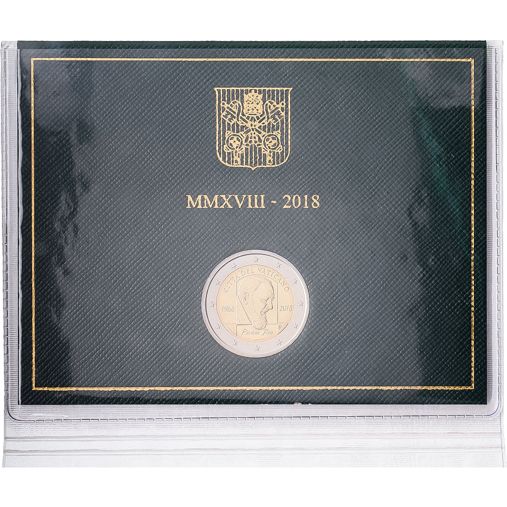 Vatican, 2 Euro, 50ème anniversaire de la mort de Padre Pio, 2018, Rome