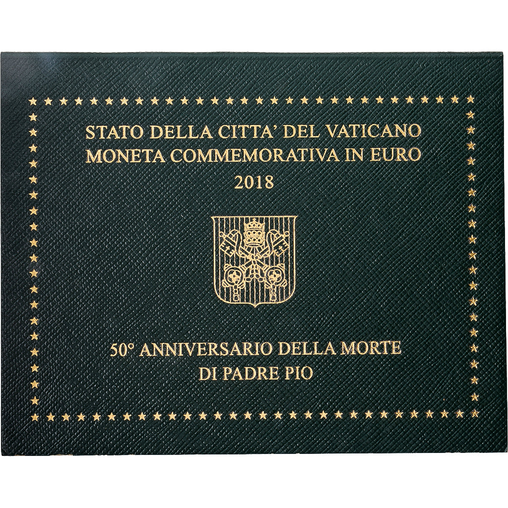 Vatican, 2 Euro, 50ème anniversaire de la mort de Padre Pio, 2018, Rome