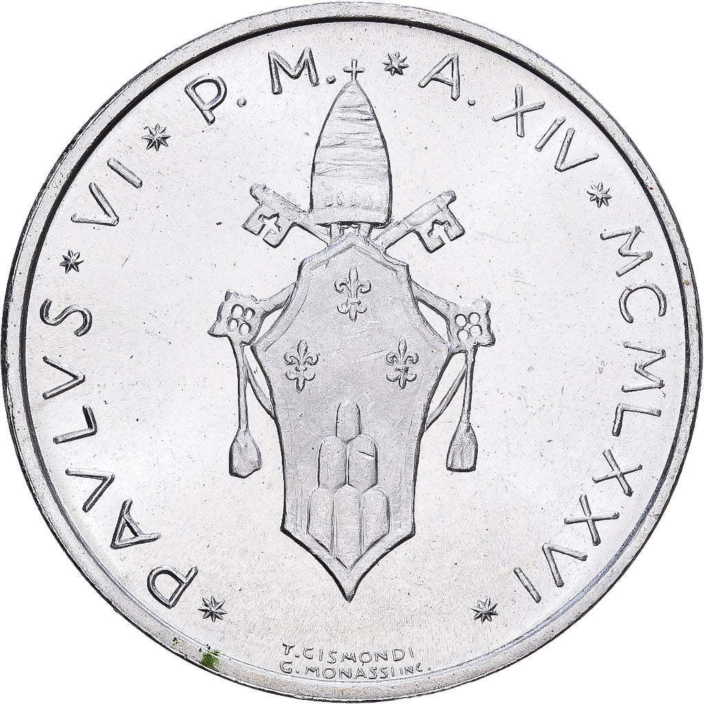 Vatikanstadt, Paul VI, 500 Lire, 1976, Rome, Silber, UNZ, KM:123