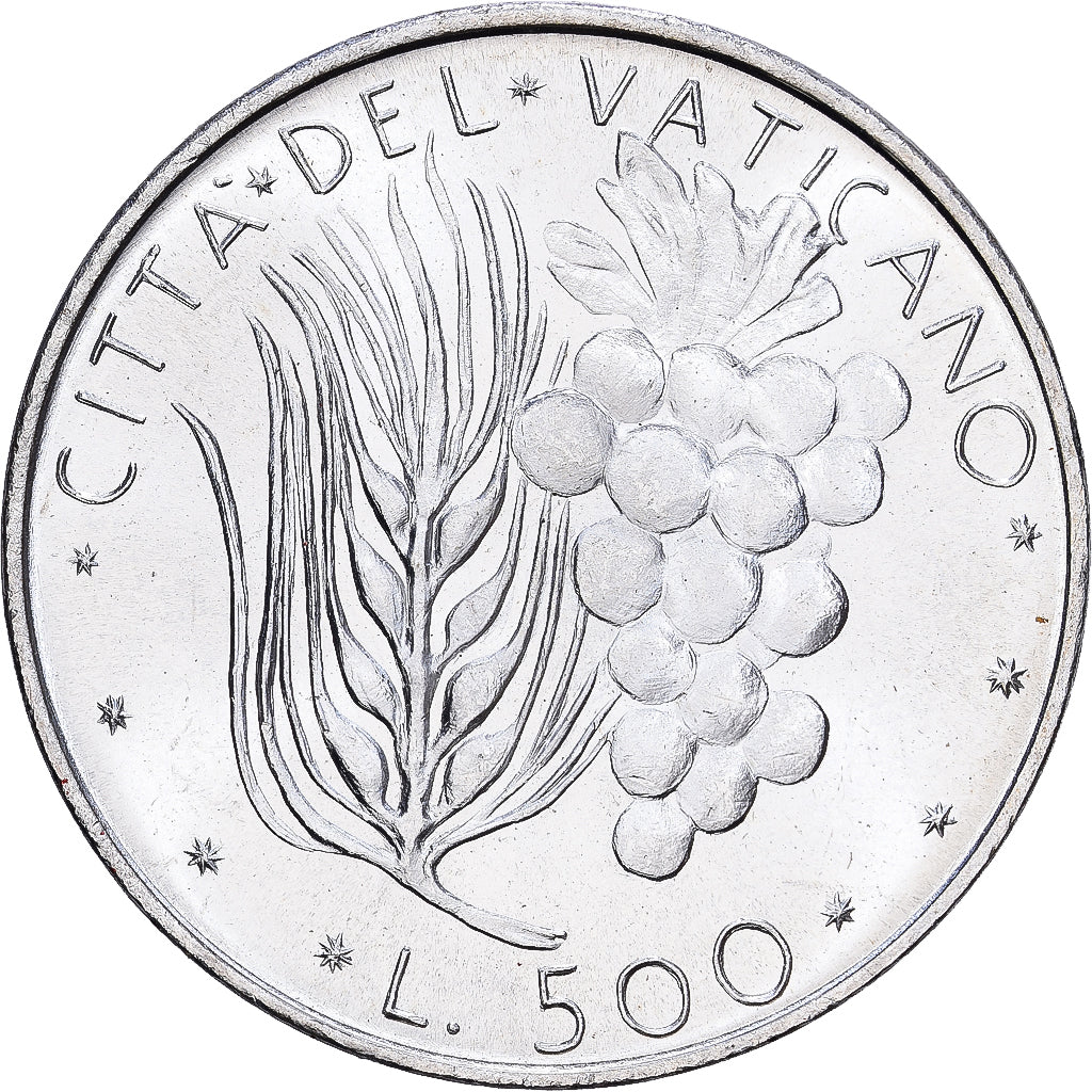 Vatikanstadt, Paul VI, 500 Lire, 1976, Rome, Silber, UNZ, KM:123