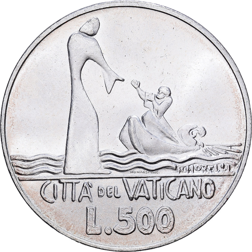 CIUDAD DEL VATICANO, Paul VI, 500 Lire, 1978, Rome, Plata, SC, KM:139