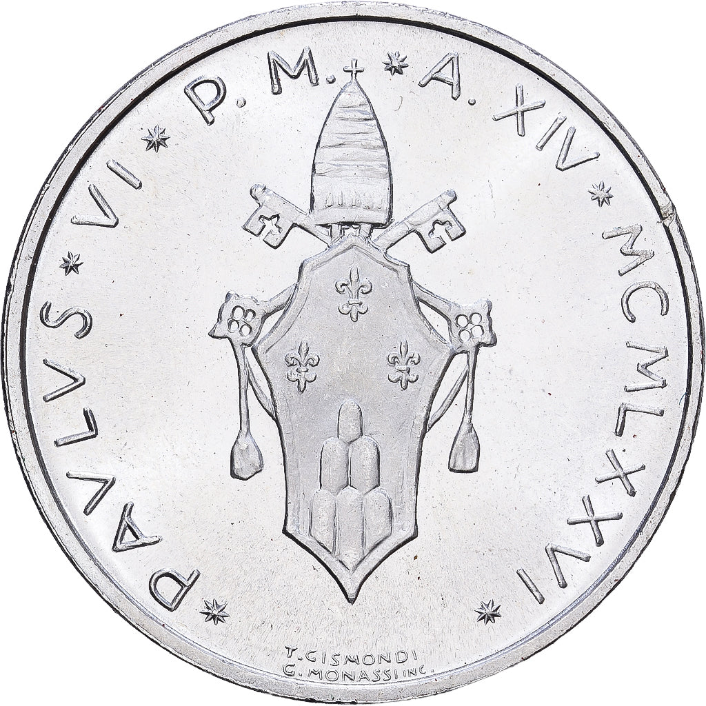 Vatikanstadt, Paul VI, 500 Lire, 1976, Rome, Silber, UNZ, KM:123