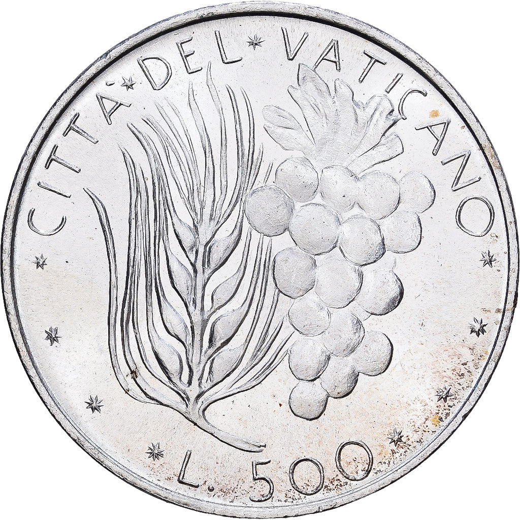 Vatikanstadt, Paul VI, 500 Lire, 1976, Rome, Silber, UNZ, KM:123