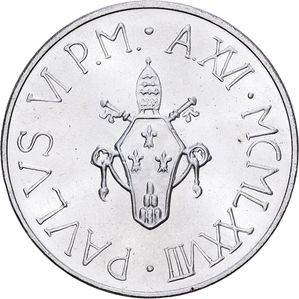 Vatikanstadt, Paul VI, 500 Lire, 1978, Rome, Silber, UNZ, KM:139