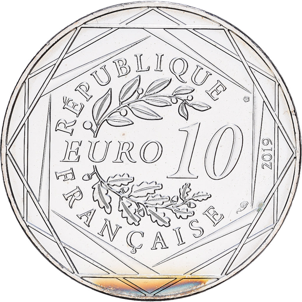 France, 10 Euro, Pièce d'Histoire - Charlemagne, 2019, MDP, Argent, SPL