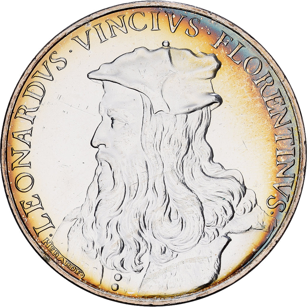 Frankrijk, 10 Euro, Pièce d'Histoire - Léonard de Vinci, 2019, MDP, Zilver