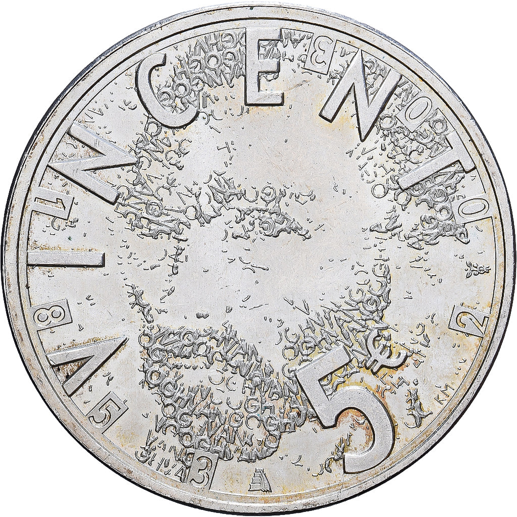 Pays-Bas, Beatrix, 5 Euro, Van Gogh, 2003, Monnaie royale des Pays-Bas, Argent