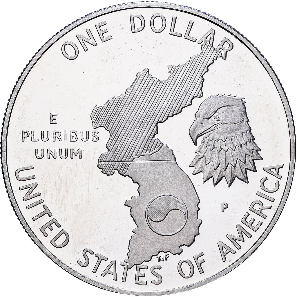 Stati Uniti, 1 Dollar, Guerre de Corée, 1991, Philadelphia, FS, Argento, SPL