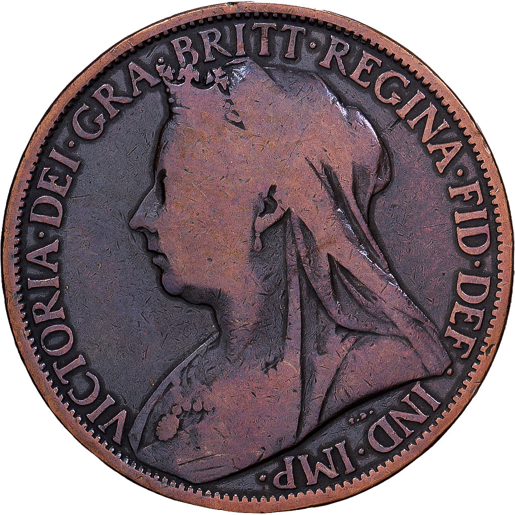 Great Britain, Victoria, 1 Penny, 1896, British Royal Mint, Bronze, VF(20-25)