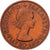 Gran Bretaña, Elizabeth II, 1 Penny, 1967, British Royal Mint, Bronce, BC+