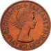 Grande-Bretagne, Élisabeth II, 1 Penny, 1967, British Royal Mint, Bronze, TB+