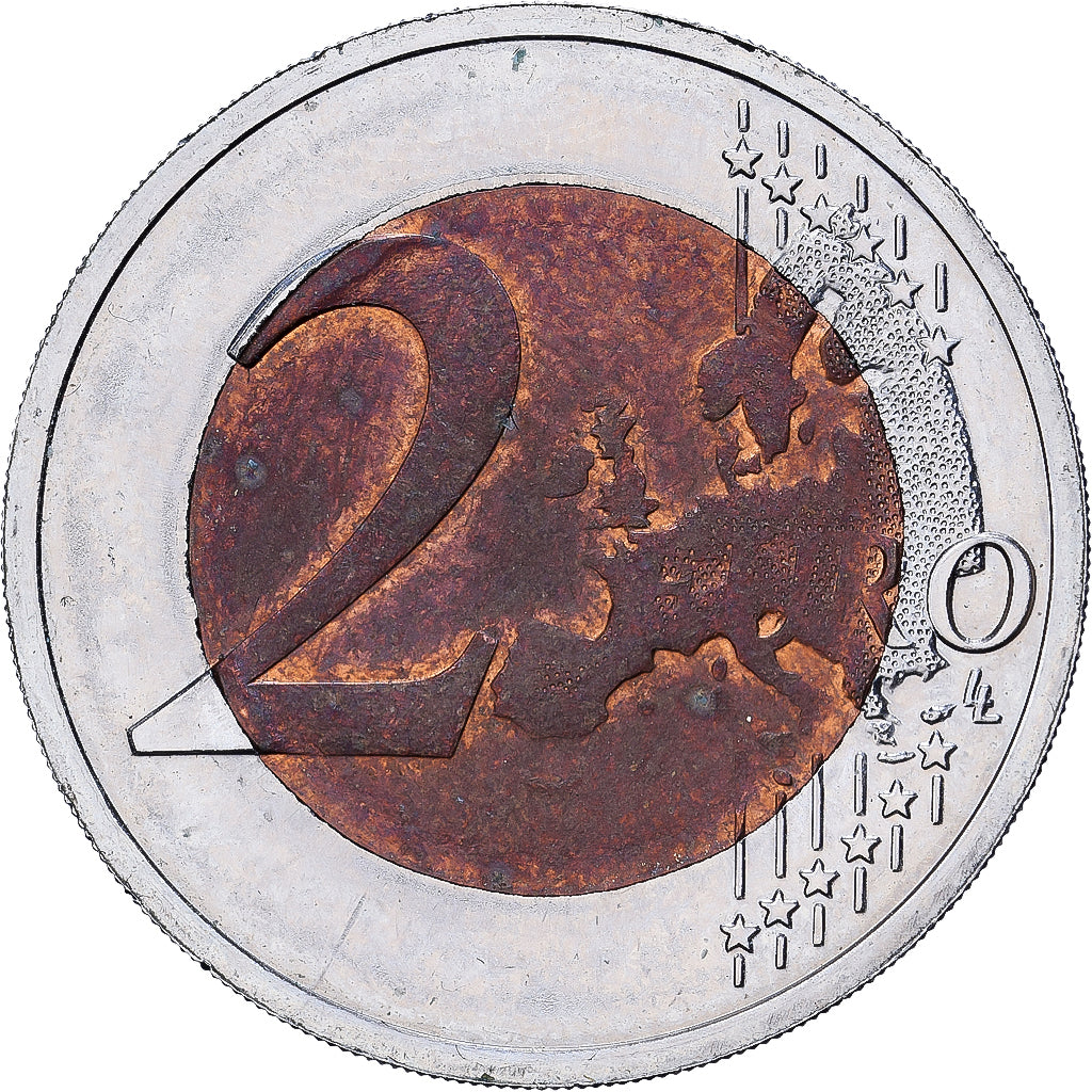 Francia, 2 Euro, error wrong core, 2017, MDP, Bi-metallico, MB+, KM:1414