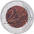 France, 2 Euro, fautée, cœur en cuivre, 2017, MDP, Bimétallique, TB+, KM:1414