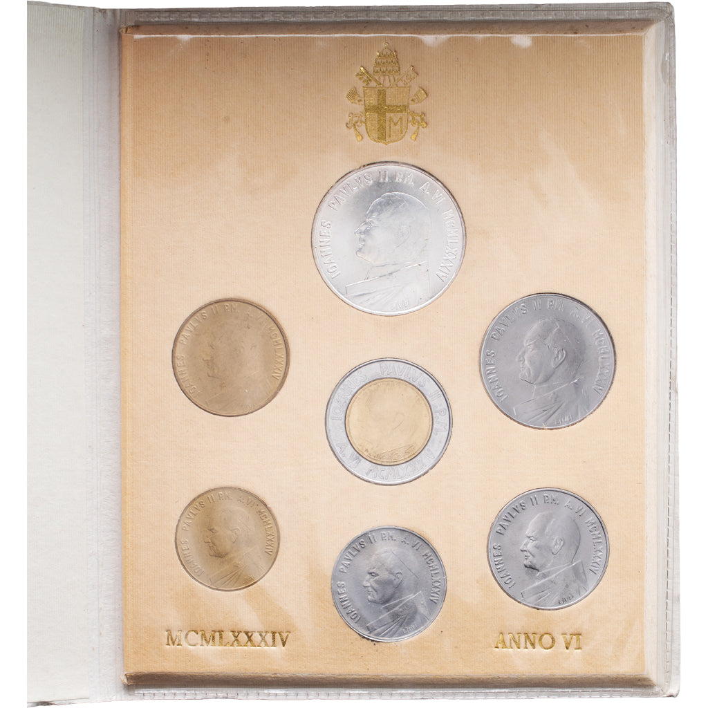 Vatikanstadt, John Paul II, Set 10 L. - 1000 L., 1984, Rome, STGL