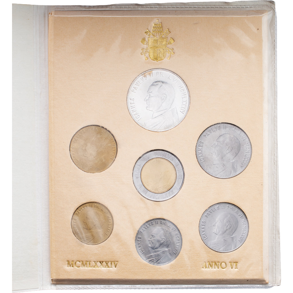 Vatikanstadt, John Paul II, Set 10 L. - 1000 L., 1984, Rome, STGL