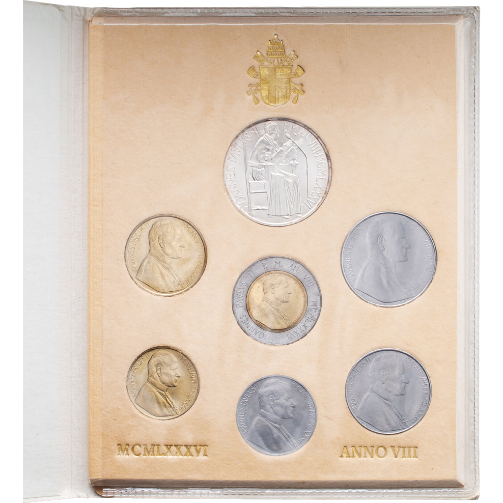 Vatikanstadt, John Paul II, Set 10 L. - 1000 L., 1986, Rome, STGL