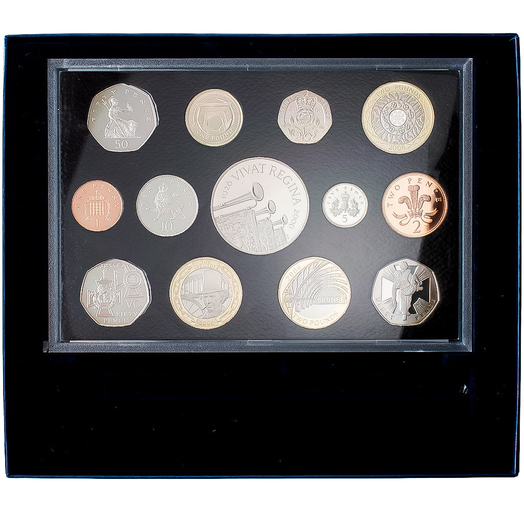 Großbritannien, Elizabeth II, Proof Set, 80th Birthday, 2006, British Royal