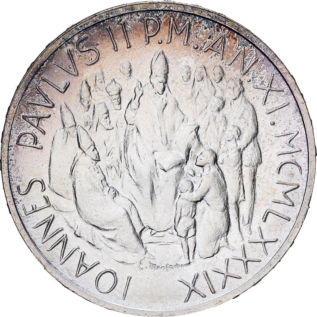 Vatican, John Paul II, 1000 Lire, 1989, Rome, Silver, MS(63), KM:219