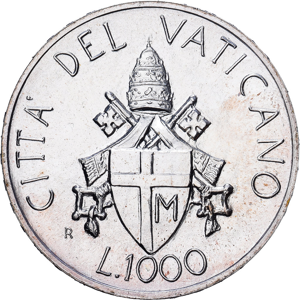 Vatican, John Paul II, 1000 Lire, 1989, Rome, Silver, MS(63), KM:219