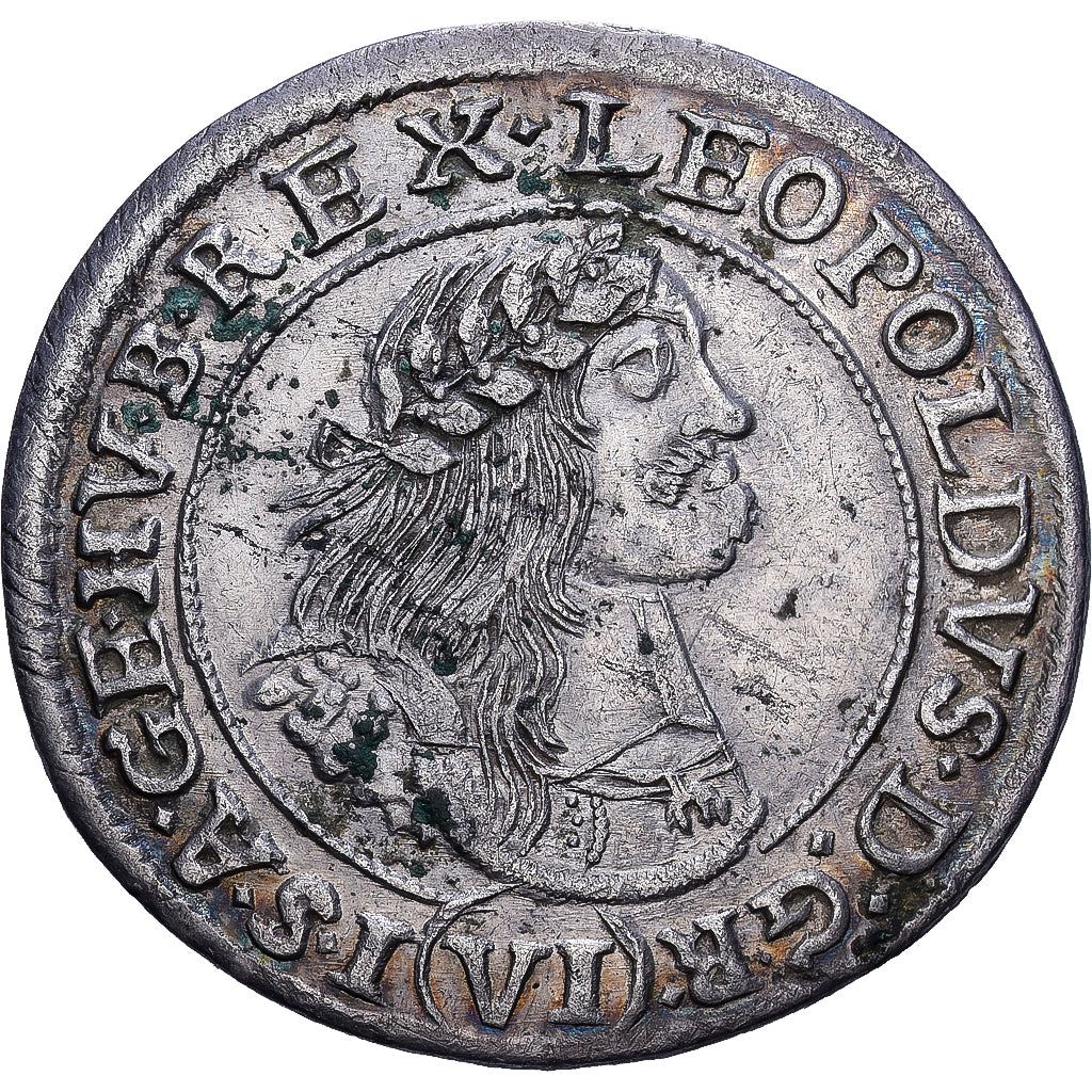 Hungary, Leopold I, 6 Kreuzer, 1669, Kremnica, Billon, AU(50-53), KM:164