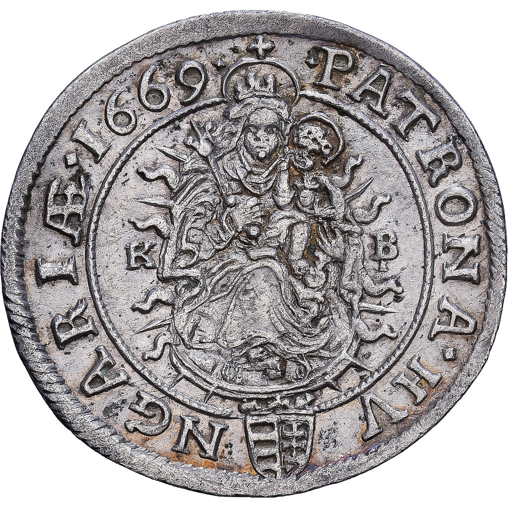 Hungary, Leopold I, 6 Kreuzer, 1669, Kremnica, Billon, AU(50-53), KM:164