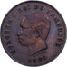 Kambodscha, Norodom I, 5 Centimes, 1860, Bruxelles, Bronze, SS