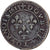 France, Louis XIII, Double Tournois, 1613, Bordeaux, Bronze, F(12-15), Gadoury:6
