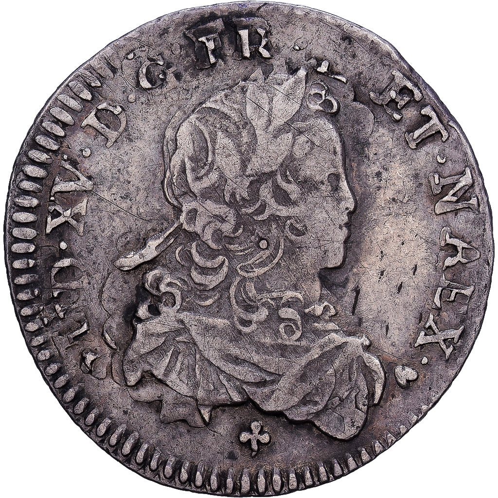Frankreich, Louis XV, 1/6 Écu de France, 1723, Caen, réformé, Silber, S
