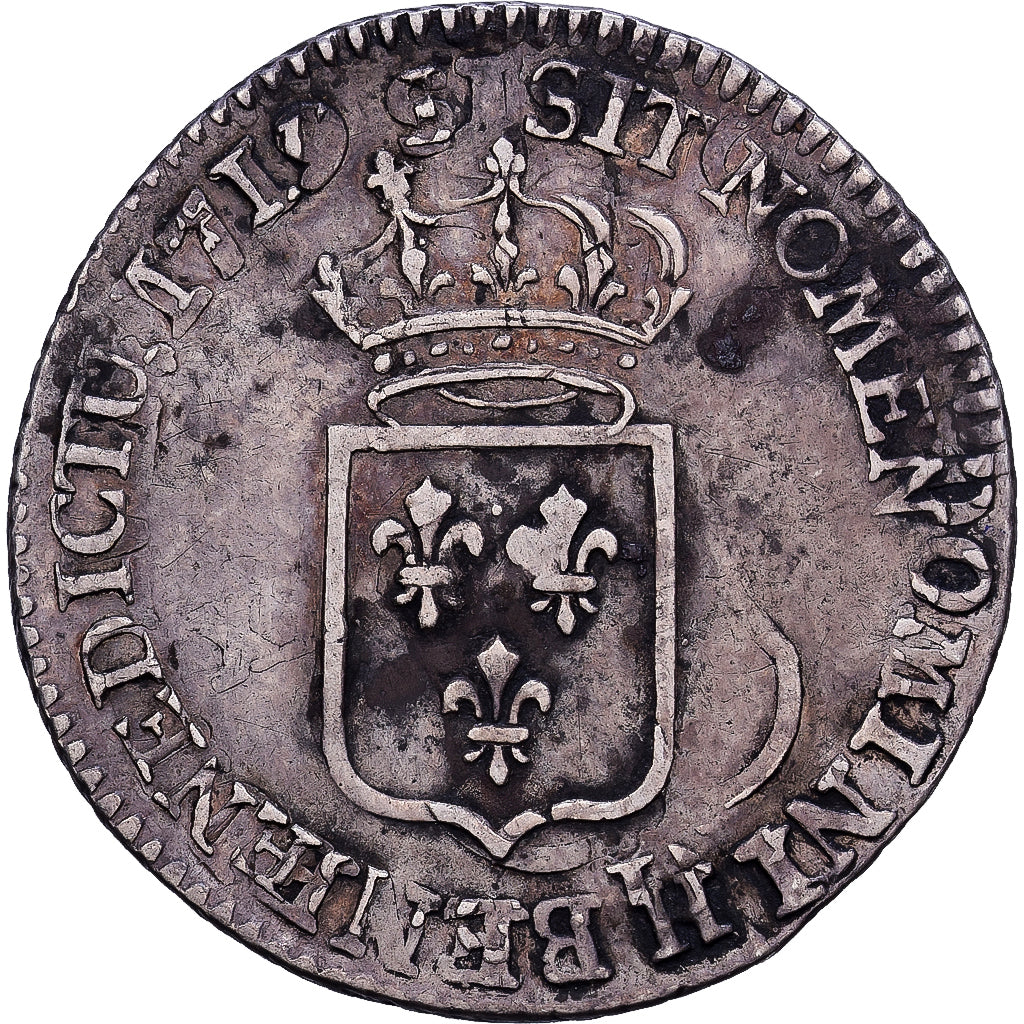 Frankreich, Louis XV, 1/6 Écu de France, 1723, Caen, réformé, Silber, S