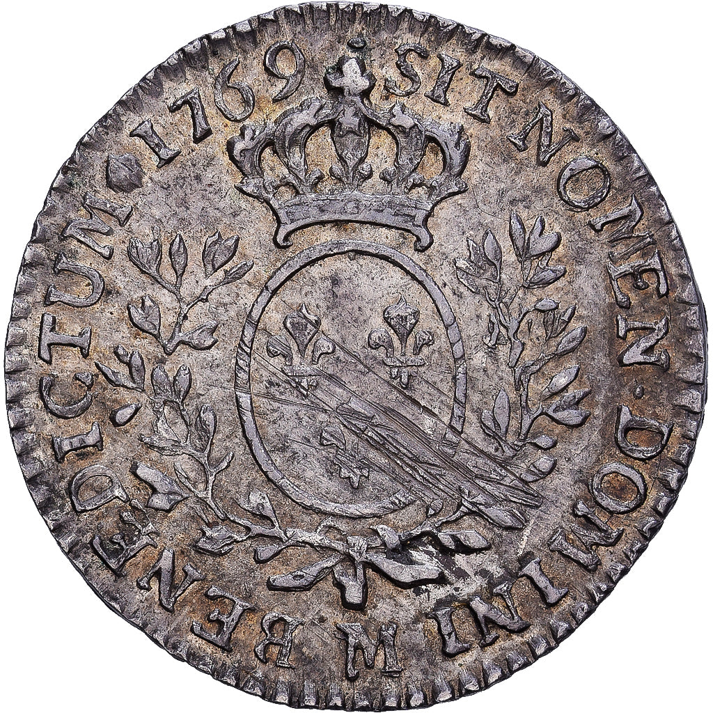 Francia, Louis XV, 1/10 Écu au bandeau, 1769, Toulouse, Argento, BB+