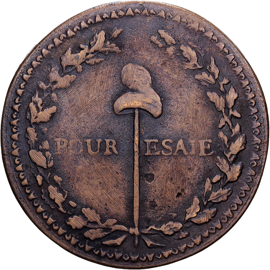 Francja, Essai, Dupré à la grue, 1792, Métal de cloche, VF(30-35)