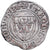 Frankrijk, Charles VI, Blanc Guénar, 1417, Tours, Billon, FR+, Duplessy:377D